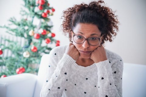 woman suffering from seasonal affective disorder